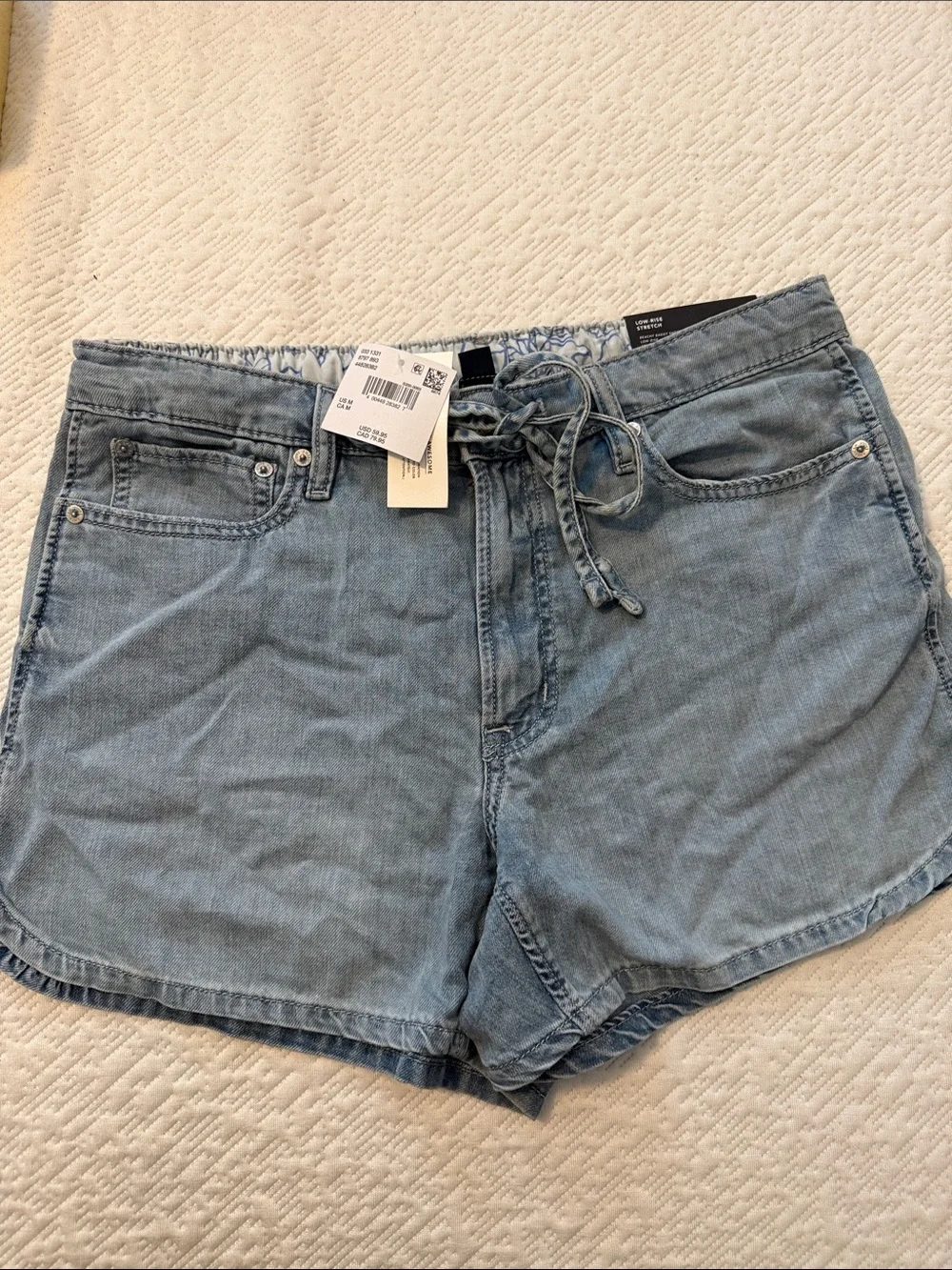American Eagle Outfitters Light Blue baggy, baggy, jeans, shorts, low rise M NWT